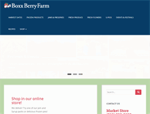 Tablet Screenshot of boxxberryfarm.com